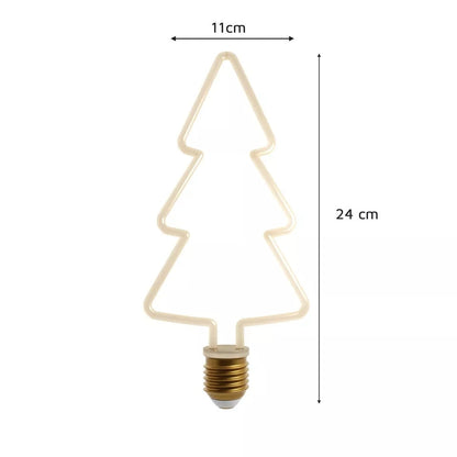 Decorative LED Filament Bulbs E27 – Heart, Star, Spiral, Christmas Tree & More - photo 7