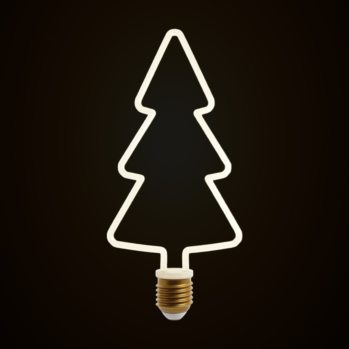 Decorative LED Filament Bulbs E27 – Heart, Star, Spiral, Christmas Tree & More - Christmas Tree, Single, 8W
