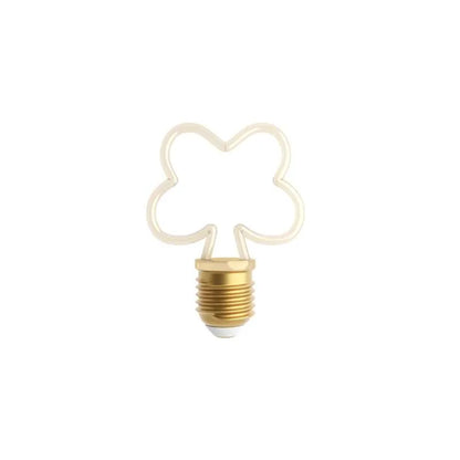 Decorative LED Filament Bulbs E27 – Heart, Star, Spiral, Christmas Tree & More - Firework, Single, 4W