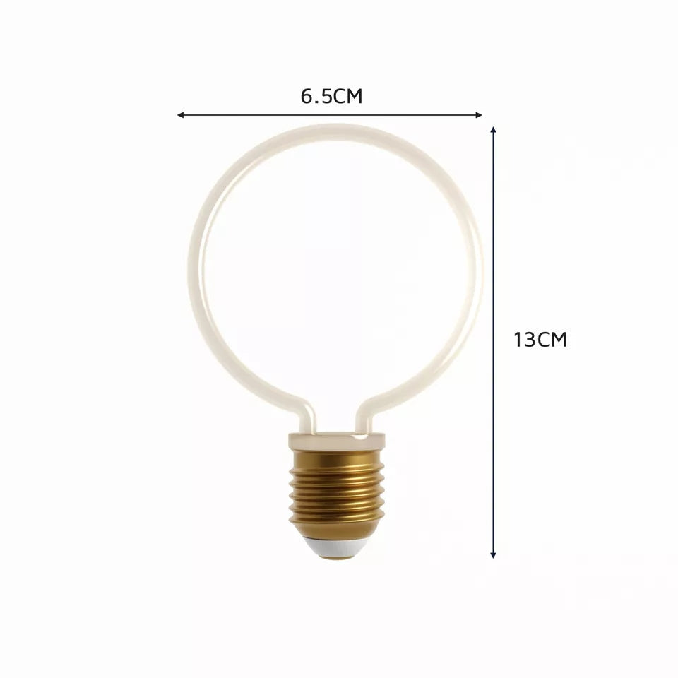 Decorative LED Filament Bulbs E27 – Heart, Star, Spiral, Christmas Tree & More - Rose, Pack of 3, 4W
