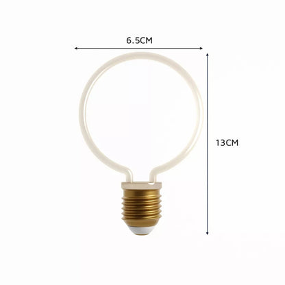 Decorative LED Filament Bulbs E27 – Heart, Star, Spiral, Christmas Tree & More - Rose, Pack of 3, 4W
