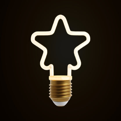 Decorative LED Filament Bulbs E27 – Heart, Star, Spiral, Christmas Tree & More - Spiral, Single, 4W