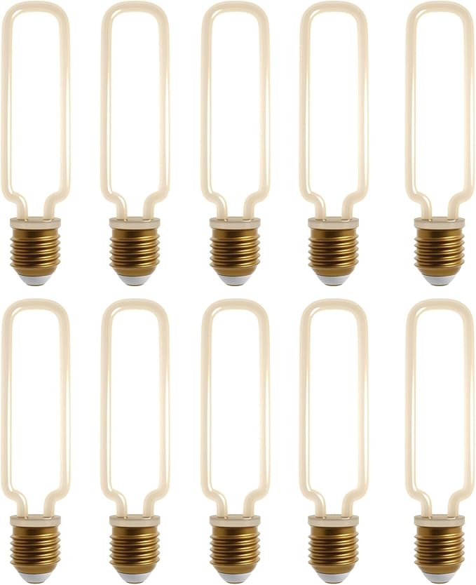 Decorative LED Filament Bulbs E27 – Heart, Star, Spiral, Christmas Tree & More - Teardrop, Pack of 10, 4W