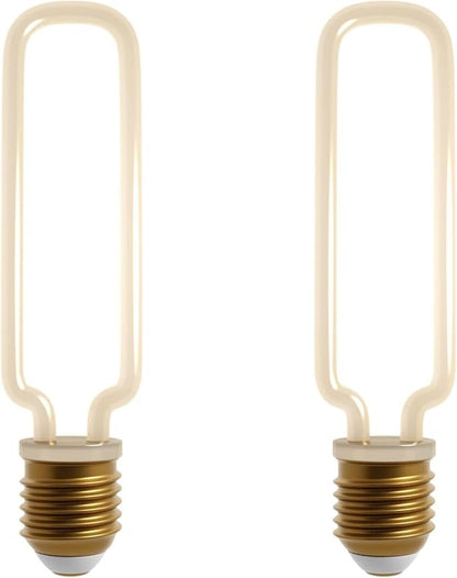Decorative LED Filament Bulbs E27 – Heart, Star, Spiral, Christmas Tree & More - Teardrop, Pack of 2, 4W