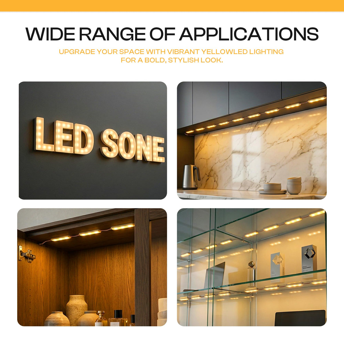 12V LED Sign Modules, Pack of 200 – Cool White, Green, Yellow & RGB - photo 12