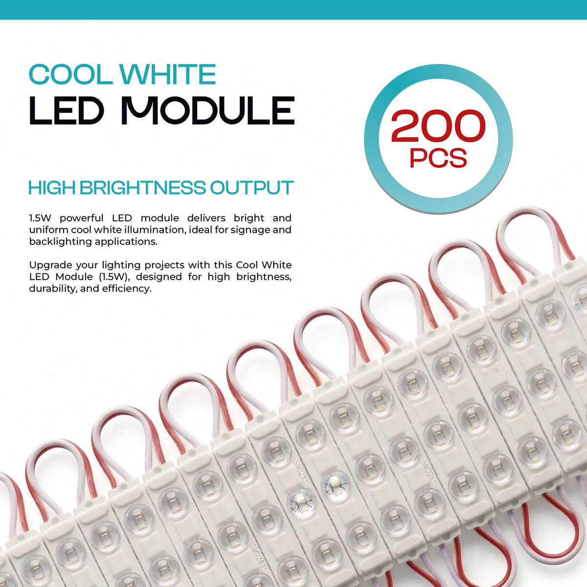 12V LED Sign Modules, Pack of 200 – Cool White, Green, Yellow & RGB - photo 16
