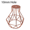 Diamond Cage Lamp Shade – Rose Gold, 10 mm Hole