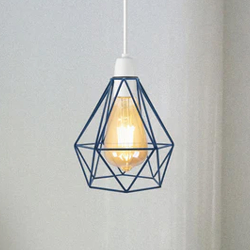 Diamond Wire Cage Lamp Shade – 8 Colours, Easy Fit - photo 3