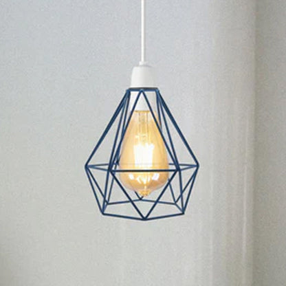 Diamond Wire Cage Lamp Shade – 8 Colours, Easy Fit - photo 3