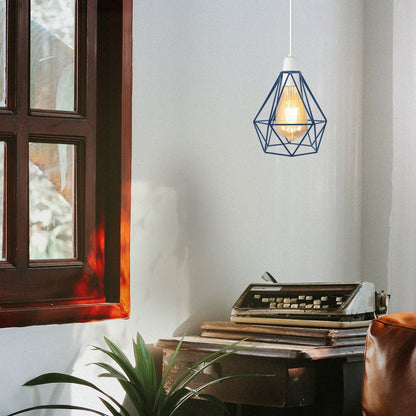 Diamond Wire Cage Lamp Shade – 8 Colours, Easy Fit - photo 5