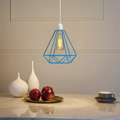 Diamond Wire Cage Lamp Shade – 8 Colours, Easy Fit - photo 7