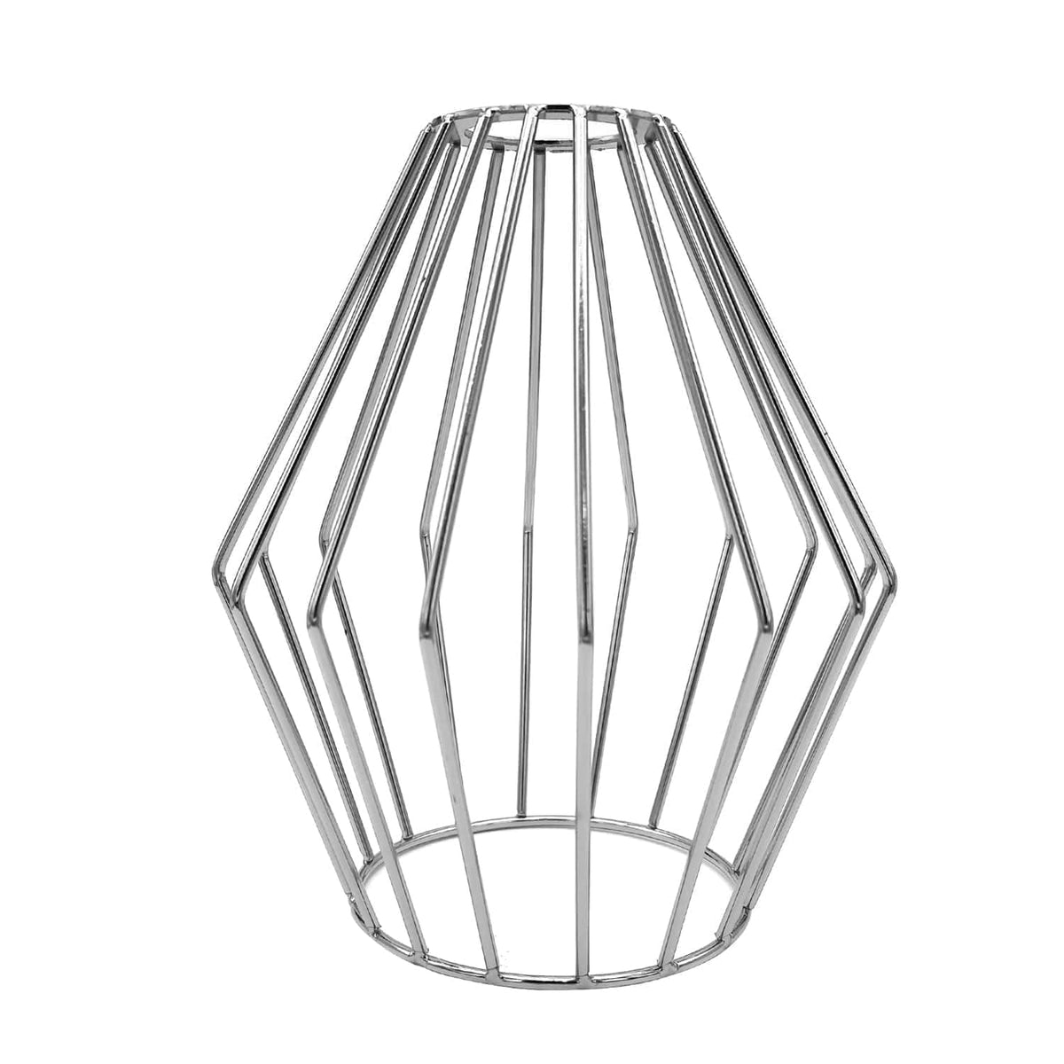 Faceted Wire Cage Lamp Shade 19 cm – Black, Chrome or Rose Gold - photo 13