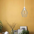 Faceted Wire Cage Lamp Shade 19 cm – Black, Chrome or Rose Gold