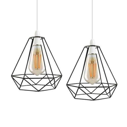 Diamond Wire Cage Lamp Shade – 8 Colours, Easy Fit - photo 8