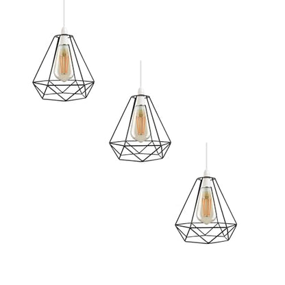 Diamond Wire Cage Lamp Shade – 8 Colours, Easy Fit - photo 9