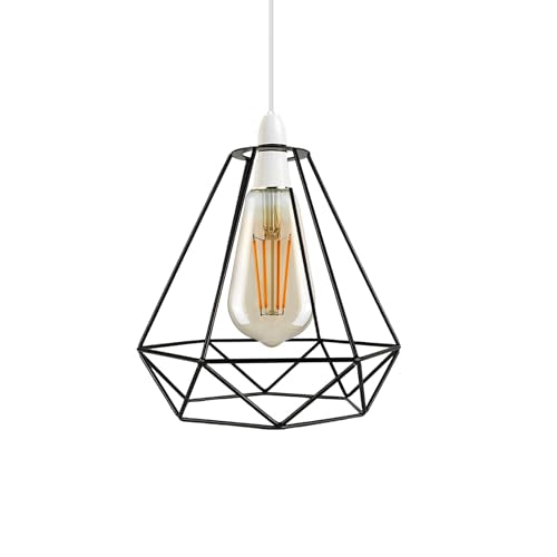 Diamond Wire Cage Lamp Shade – 8 Colours, Easy Fit - photo 10