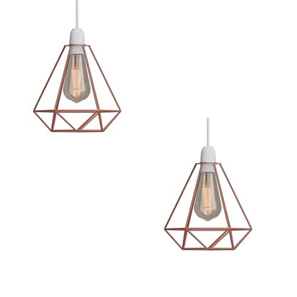 Diamond Wire Cage Lamp Shade – 8 Colours, Easy Fit - photo 13