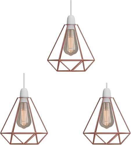 Diamond Wire Cage Lamp Shade – 8 Colours, Easy Fit - photo 14