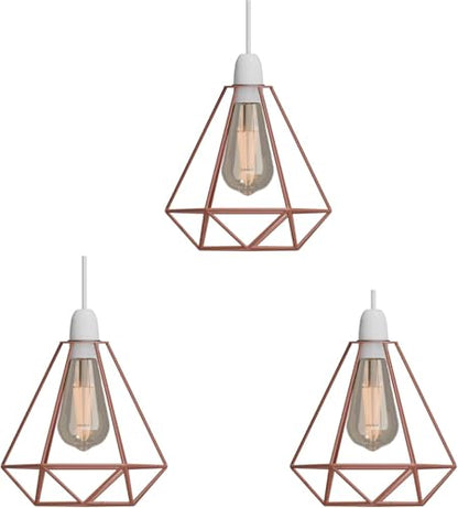 Diamond Wire Cage Lamp Shade – 8 Colours, Easy Fit - photo 14