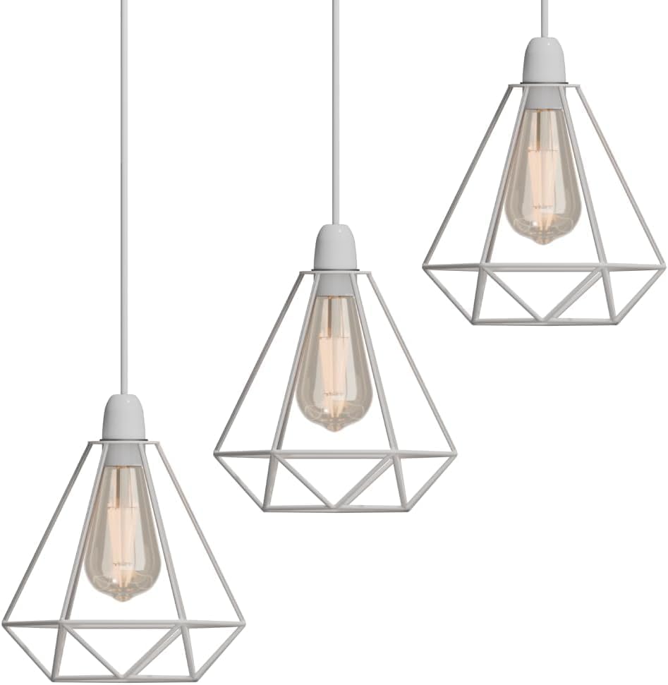 Diamond Wire Cage Lamp Shade – 8 Colours, Easy Fit - photo 15