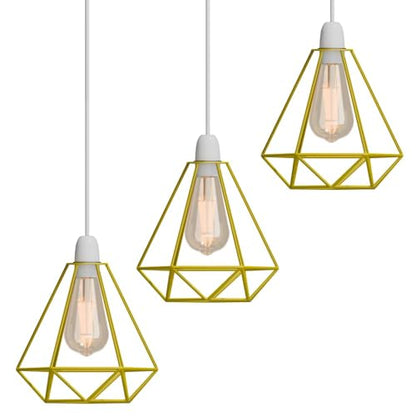 Diamond Wire Cage Lamp Shade – 8 Colours, Easy Fit - photo 16