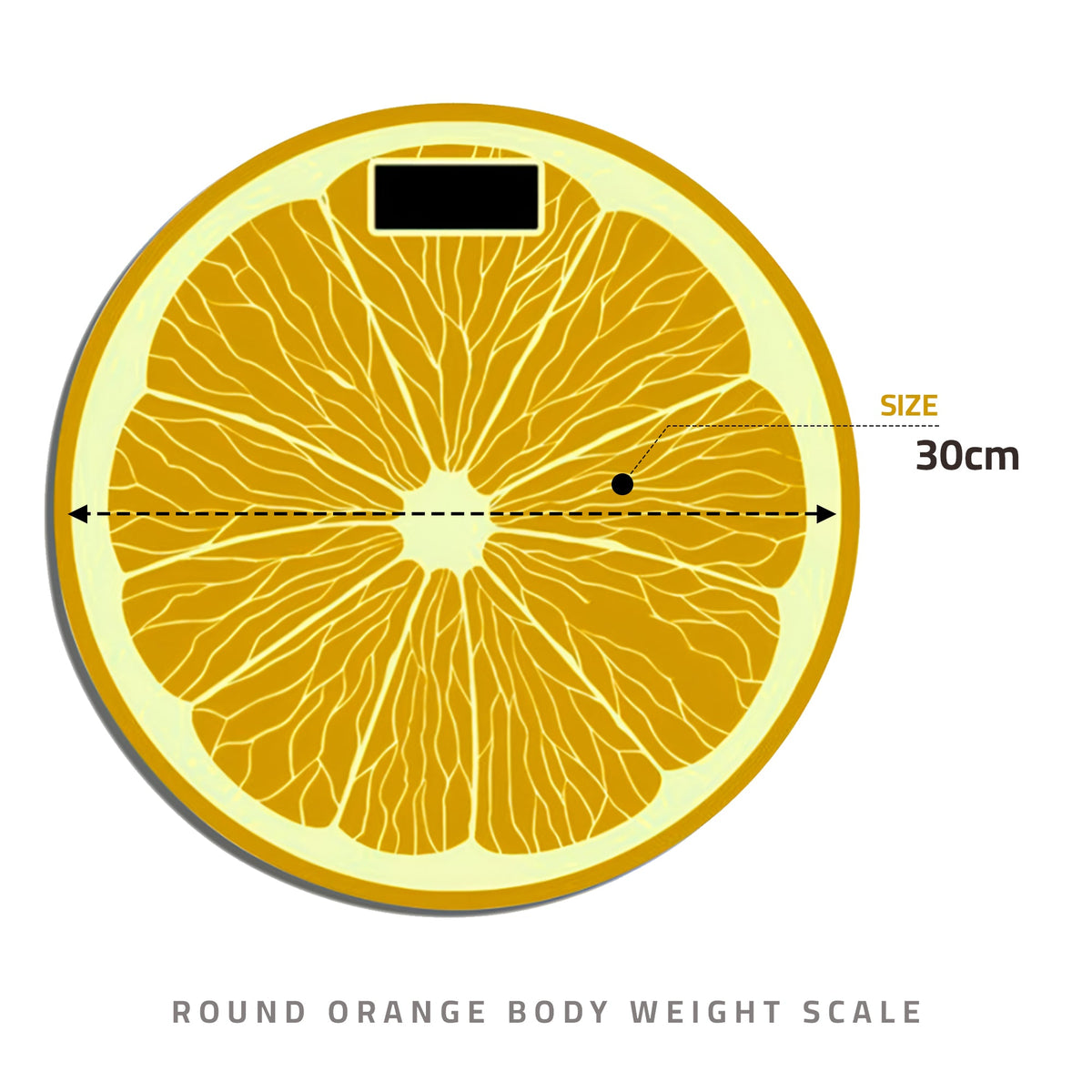 Citrus Slice Digital Bathroom Scale – Lemon or Orange, Assorted, 180 kg - photo 2