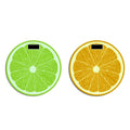Citrus Slice Digital Bathroom Scale – Lemon or Orange, Assorted, 180 kg