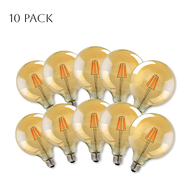 Dimmable G125 LED Filament Globe Bulb Amber – E27 & B22 - photo 14