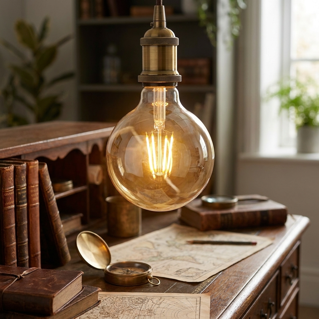 Dimmable G125 LED Filament Globe Bulb Amber – E27 & B22 - photo 9