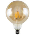 Dimmable G125 LED Filament Globe Bulb Amber – E27 & B22
