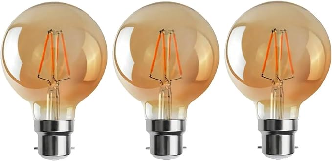Dimmable G80 LED Filament Globe Bulb Amber – E27 & B22 - photo 15