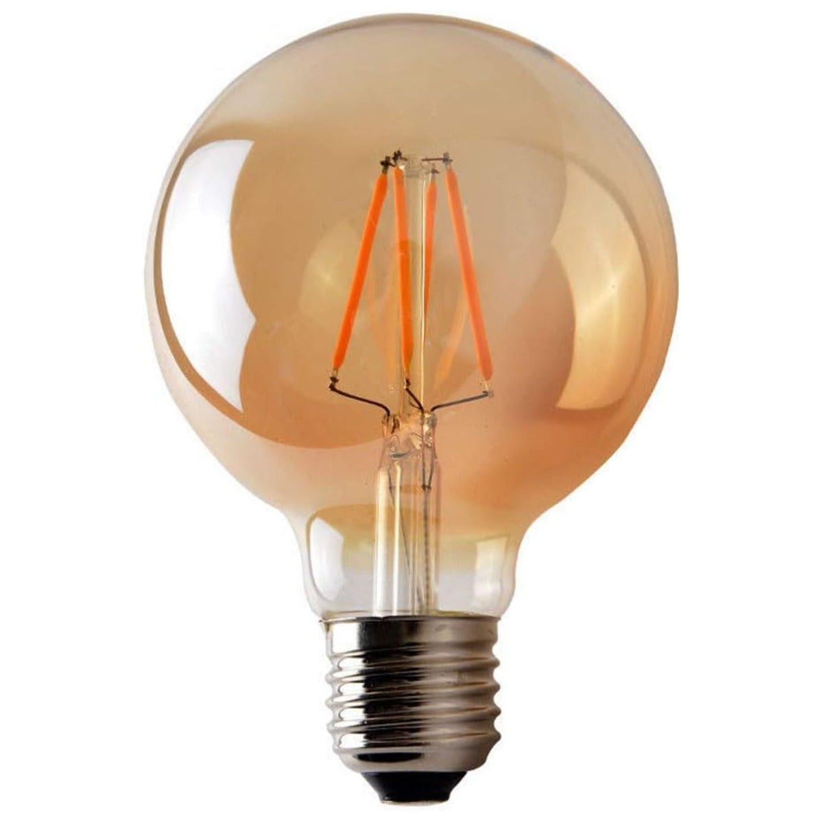 Dimmable G80 LED Filament Globe Bulb Amber – E27 & B22