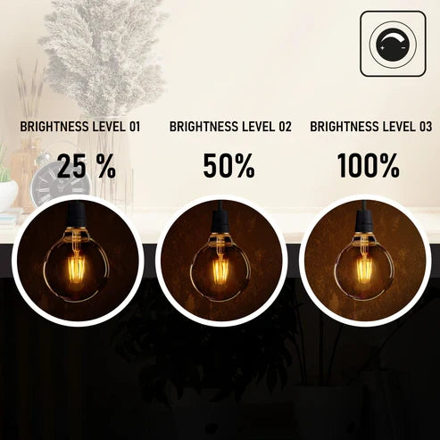 Dimmable G95 LED Filament Globe Bulb Amber – E27 & B22 - photo 7