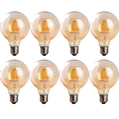 Dimmable G95 LED Filament Globe Bulb Amber – E27 & B22 - photo 8