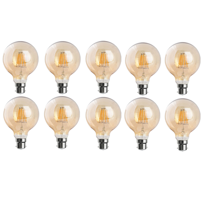 Dimmable G95 LED Filament Globe Bulb Amber – E27 & B22 - photo 22