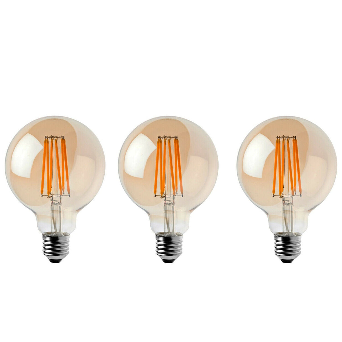Dimmable G95 LED Filament Globe Bulb Amber – E27 & B22 - photo 20