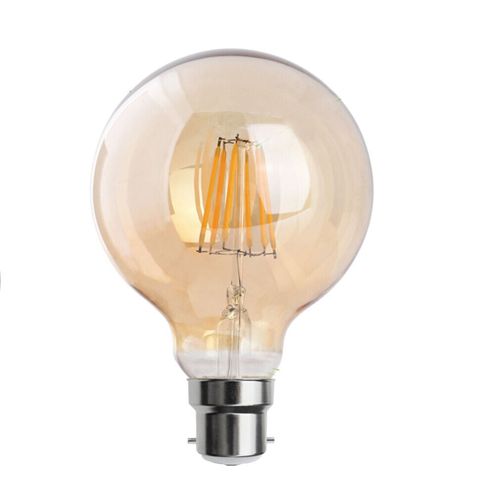 Dimmable G95 LED Filament Globe Bulb Amber – E27 & B22 - photo 19