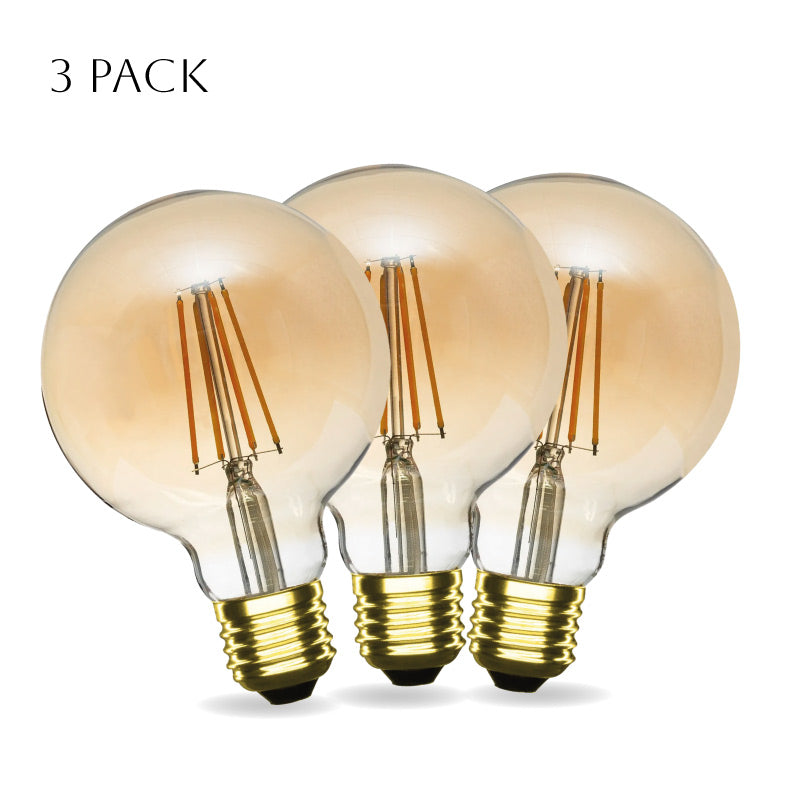 Dimmable G95 LED Filament Globe Bulb Amber – E27 & B22 - photo 18