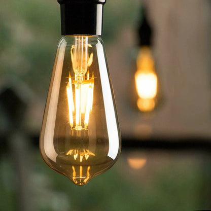 Dimmable ST64 LED Filament Bulb Amber – E27 & B22 - photo 12