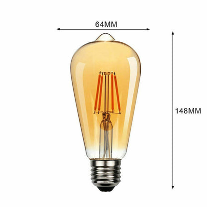 Dimmable ST64 LED Filament Bulb Amber – E27 & B22 - photo 6