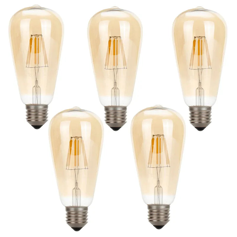Dimmable ST64 LED Filament Bulb Amber – E27 & B22 - photo 21
