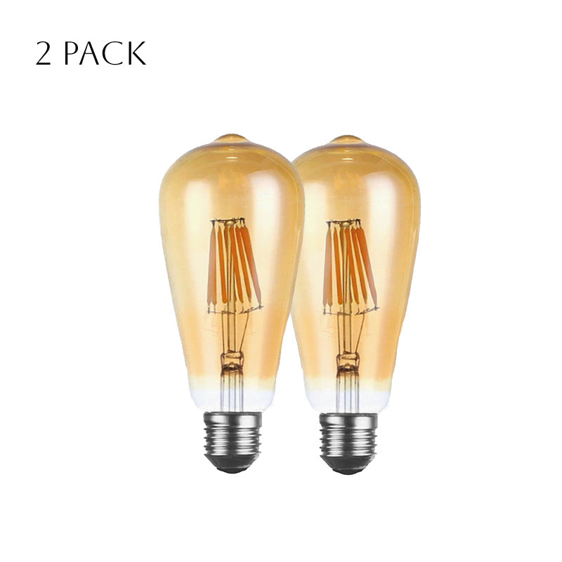 Dimmable ST64 LED Filament Bulb Amber – E27 & B22 - photo 25