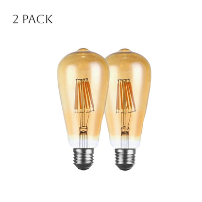 Dimmable ST64 LED Filament Bulb Amber – E27 & B22 - photo 25