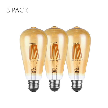 Dimmable ST64 LED Filament Bulb Amber – E27 & B22 - photo 26