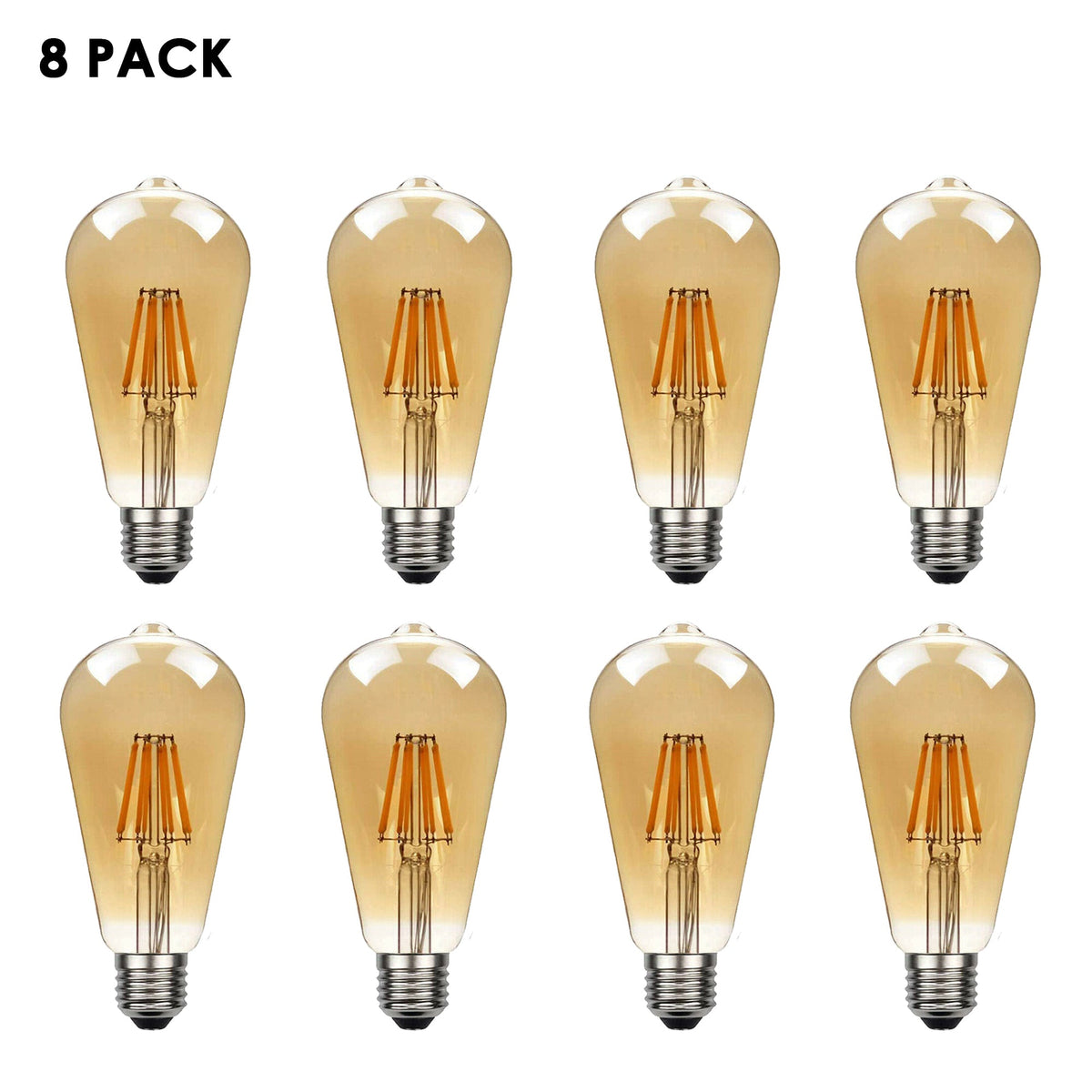 Dimmable ST64 LED Filament Bulb Amber – E27 & B22 - photo 28