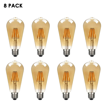 Dimmable ST64 LED Filament Bulb Amber – E27 & B22 - photo 28