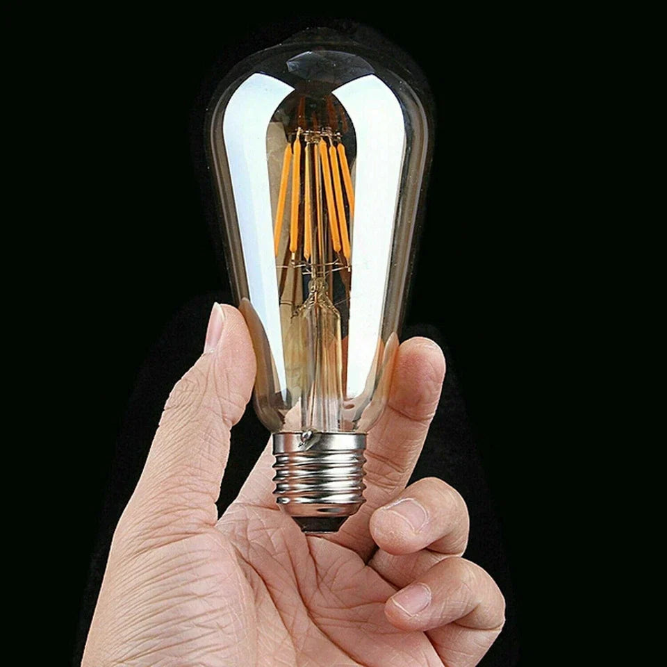Dimmable ST64 LED Filament Bulb Amber – E27 & B22 - photo 2