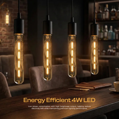Dimmable T185 & T130 Tubular LED Filament Bulb Amber - photo 15