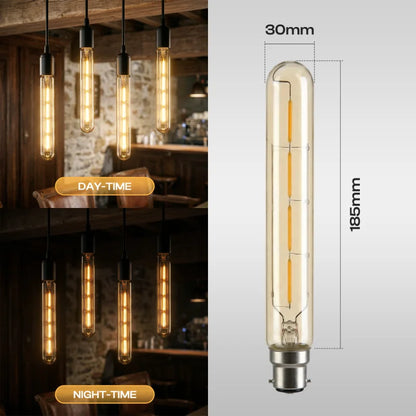 Dimmable T185 & T130 Tubular LED Filament Bulb Amber - photo 5