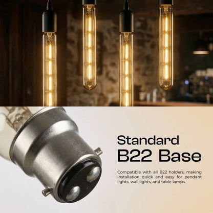 Dimmable T185 & T130 Tubular LED Filament Bulb Amber - photo 7